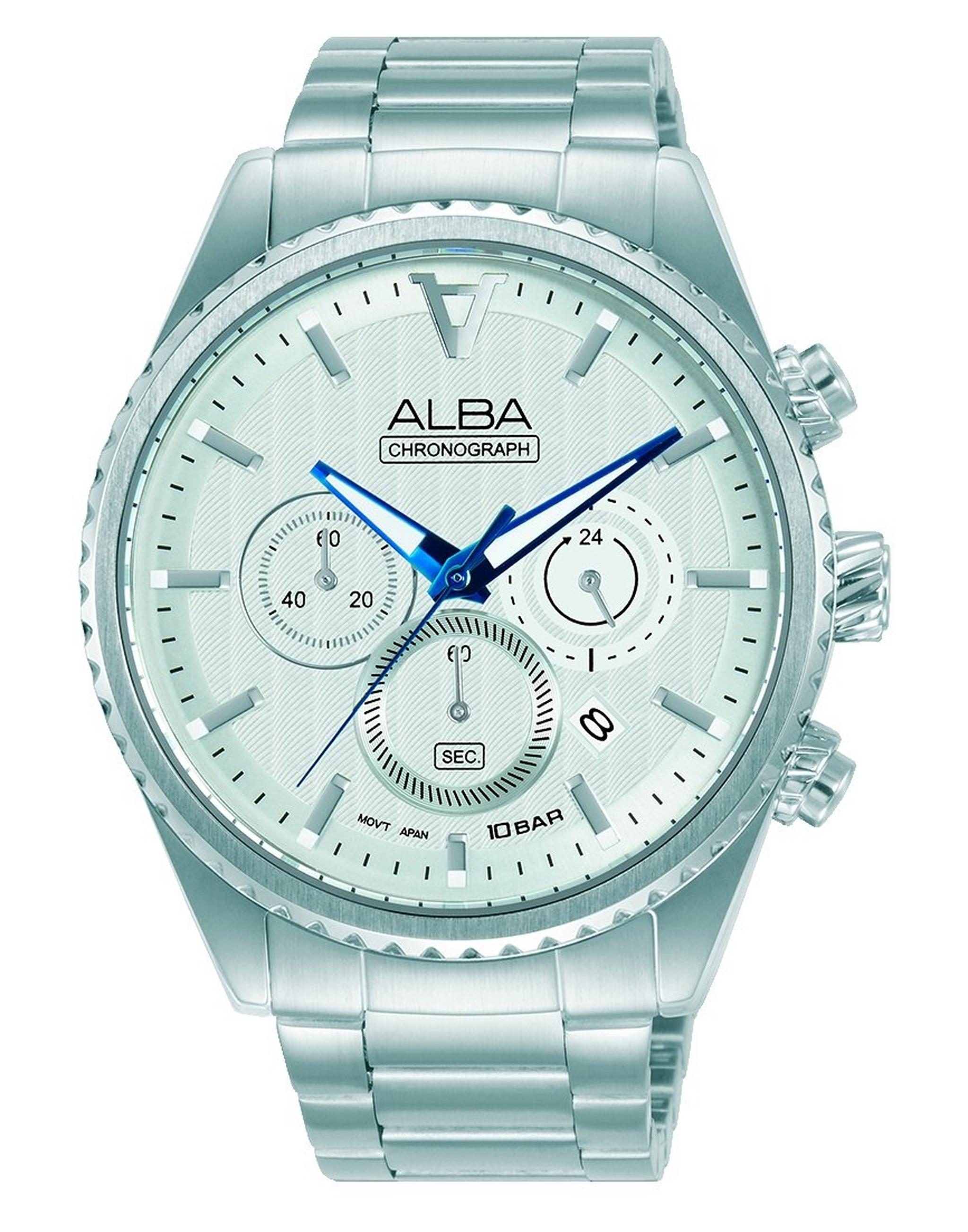 Alba 43mm Chrono Quartz Gents' Watch - AT3H89X1
