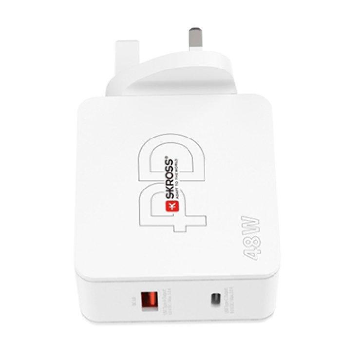 Skross Multipower 2 Pro UK USB Charger, SKCH000248WPDUKCN - White