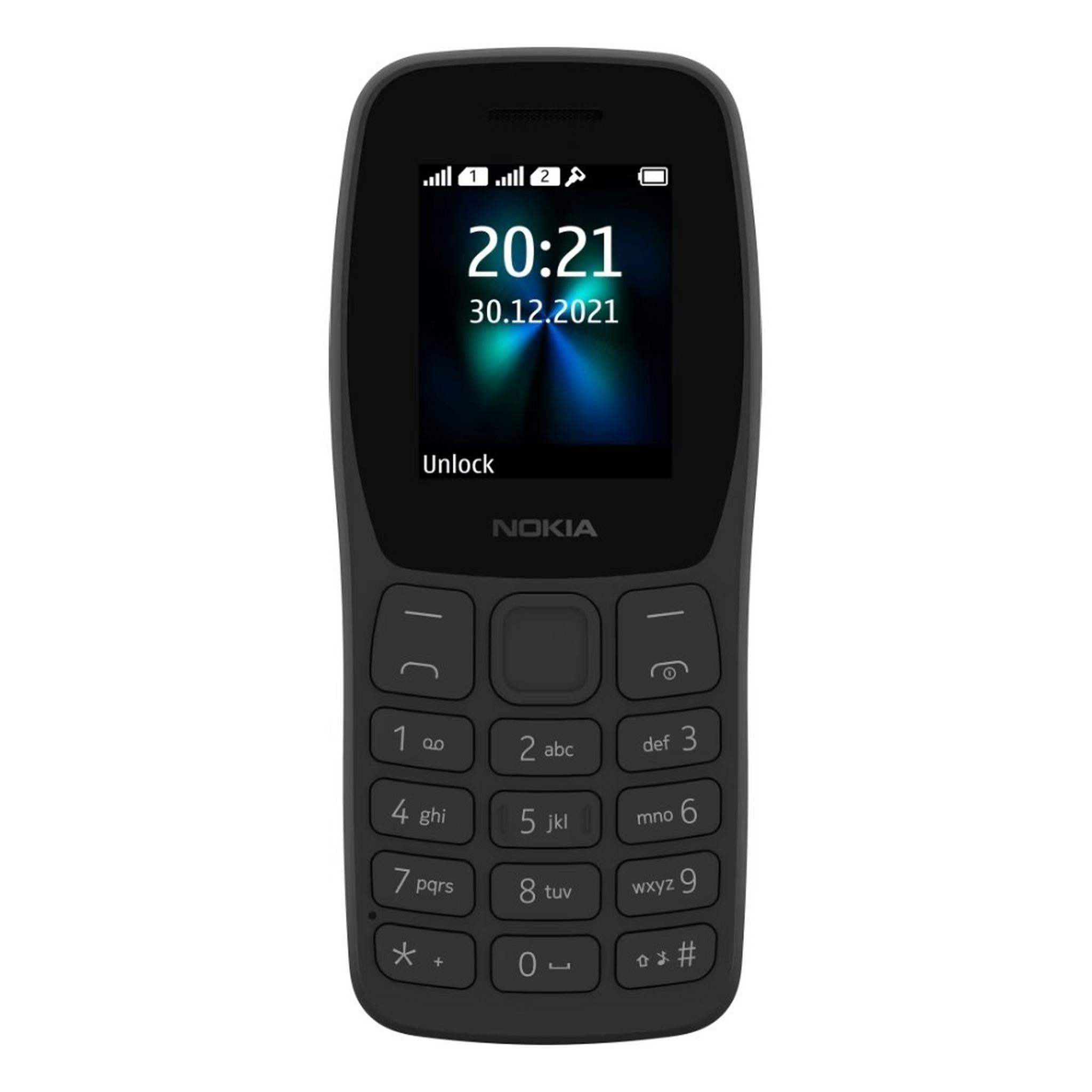 هاتف نوكيا 110 TA-1441 بسعة 4 ميجابايت - أسود