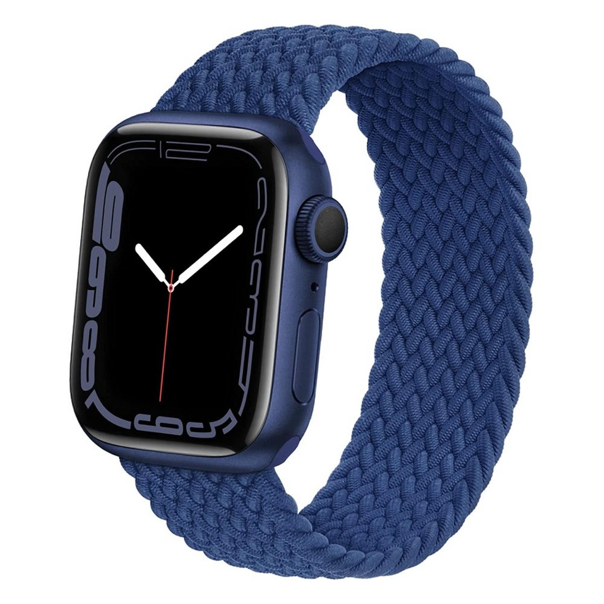 EQ Magnetic Nylon Woven Strap For Apple Watch 45mm - Blue