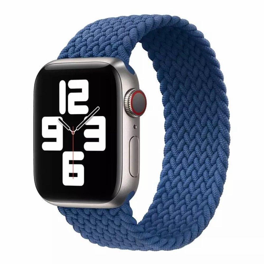 EQ Magnetic Nylon Woven Strap For Apple Watch 45mm - Blue