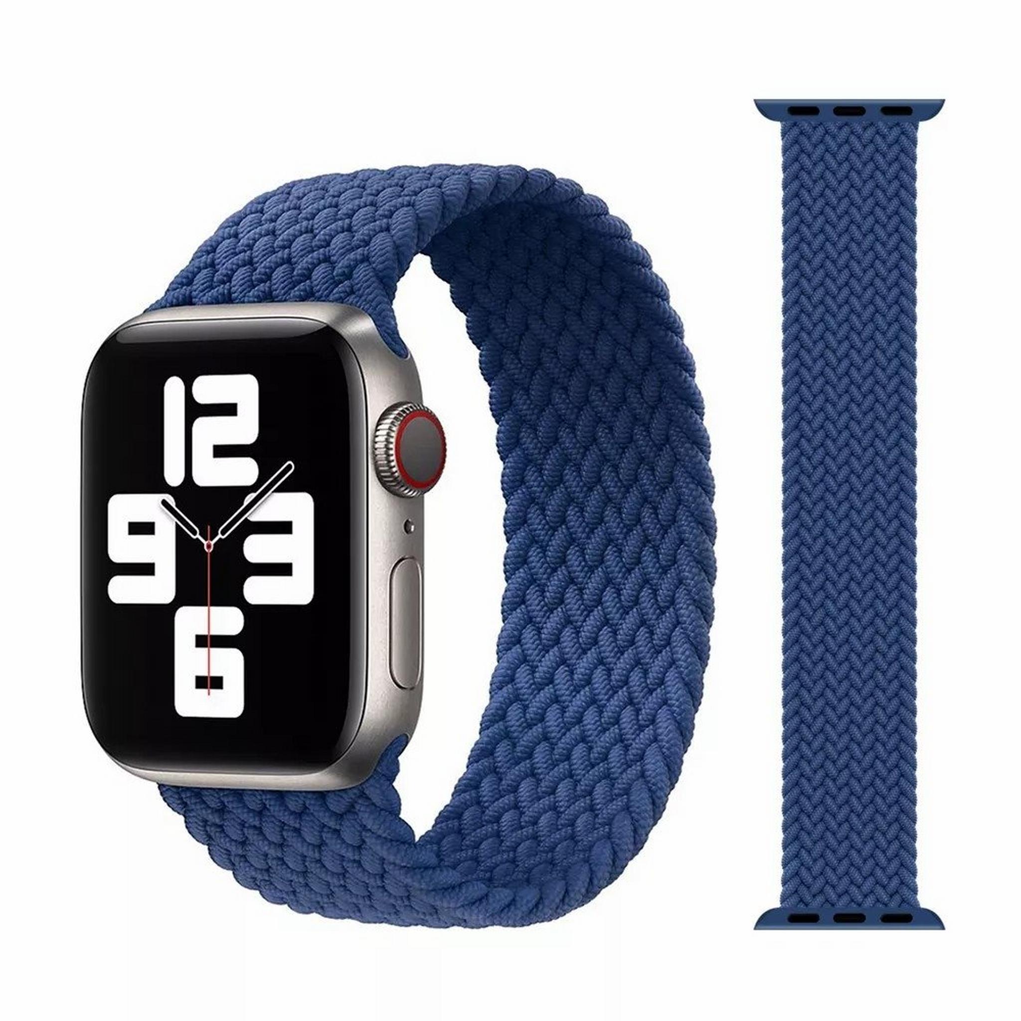 EQ Magnetic Nylon Woven Strap For Apple Watch 45mm - Blue