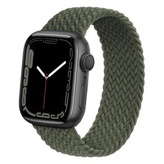 Buy Eq magnetic nylon woven strap for apple watch 45mm - green in Saudi Arabia