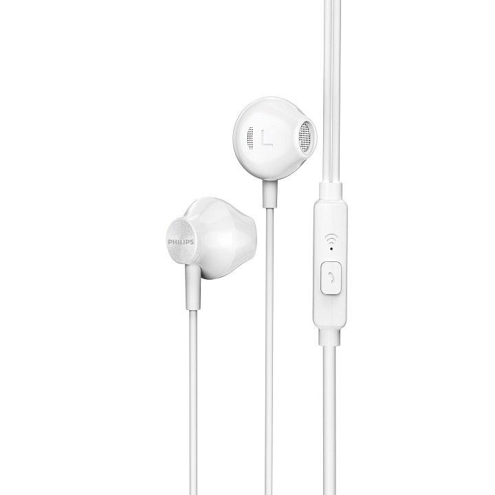 Buy Philips headphones with mic - white in Kuwait