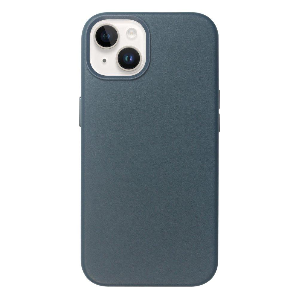 Buy Eq magsafe leather case for iphone 14 plus - navy in Saudi Arabia