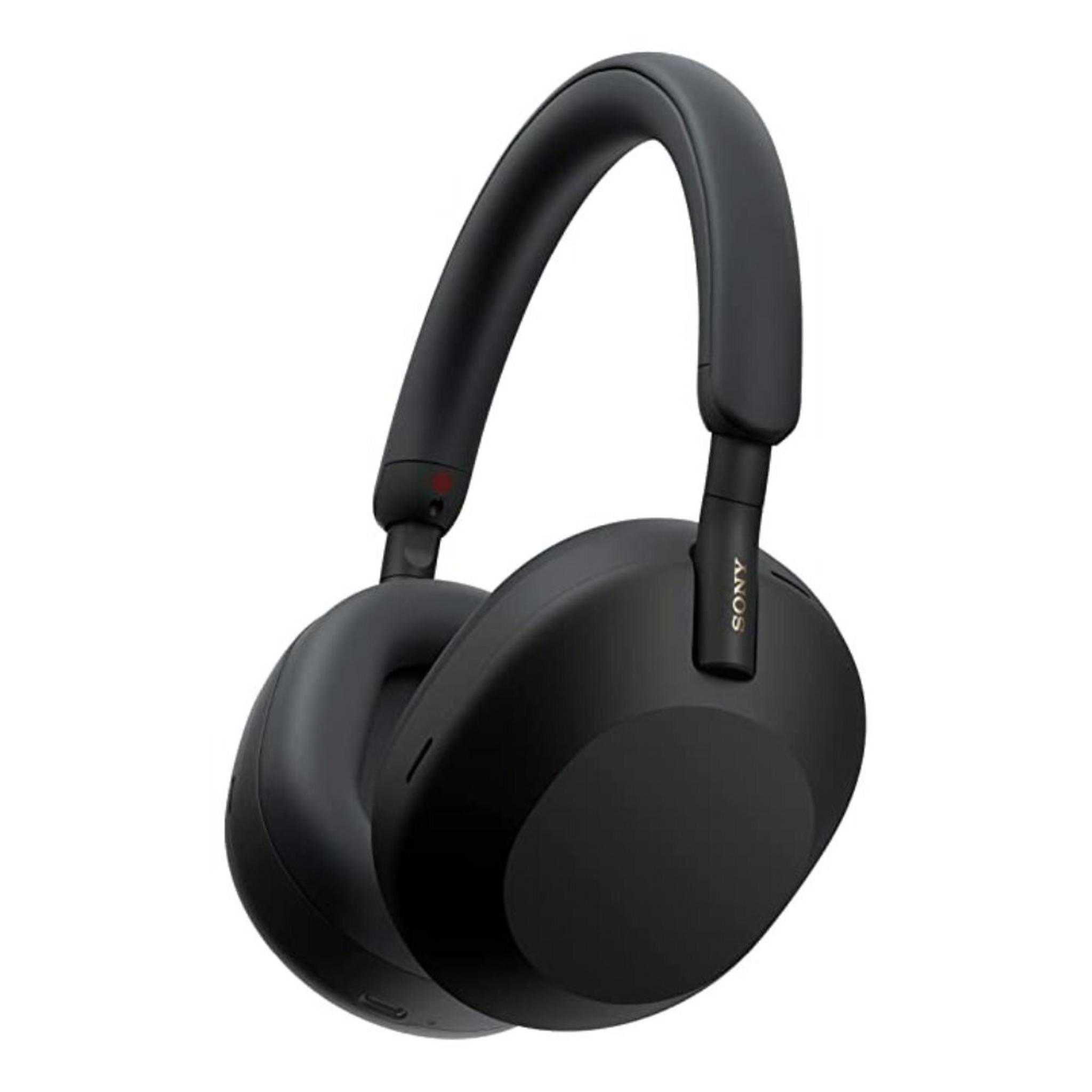 سماعة رأس سوني لاسلكية بتقنية الغاء الضوضاء (WH1000XM5) - أسود