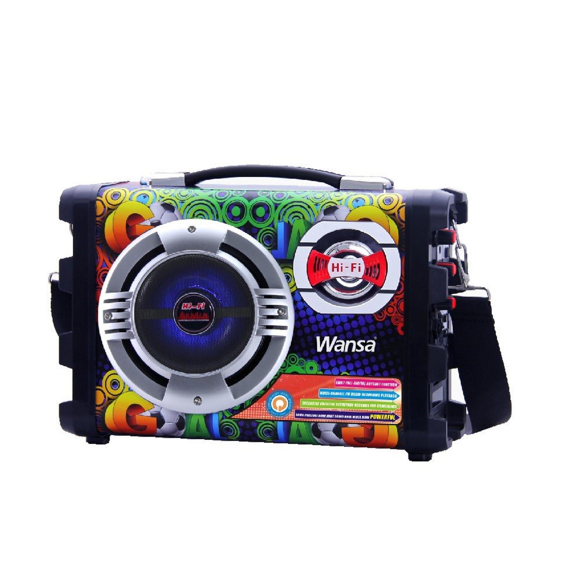 WANSA BT Portable Speaker, 15W+5W, EB-S5104- Multicolour