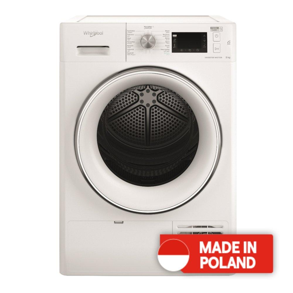 Buy Whirlpool htp condenser dryer, 9kg, fft d 9x3x gcc - white in Kuwait