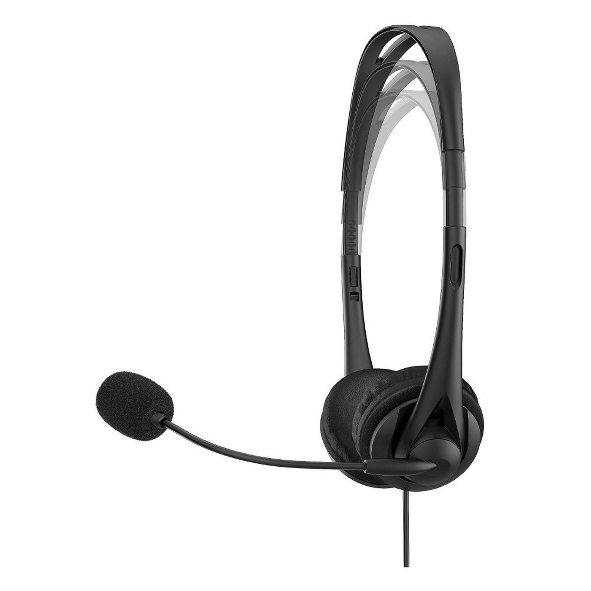 HP Wired 3.5mm Stereo Headset - Black (428H6AA#ABB)
