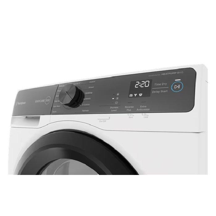 Frigidaire Front Load Heat Pump Tumble Condenser Dryer, 8kg, FDH804N7WA - White