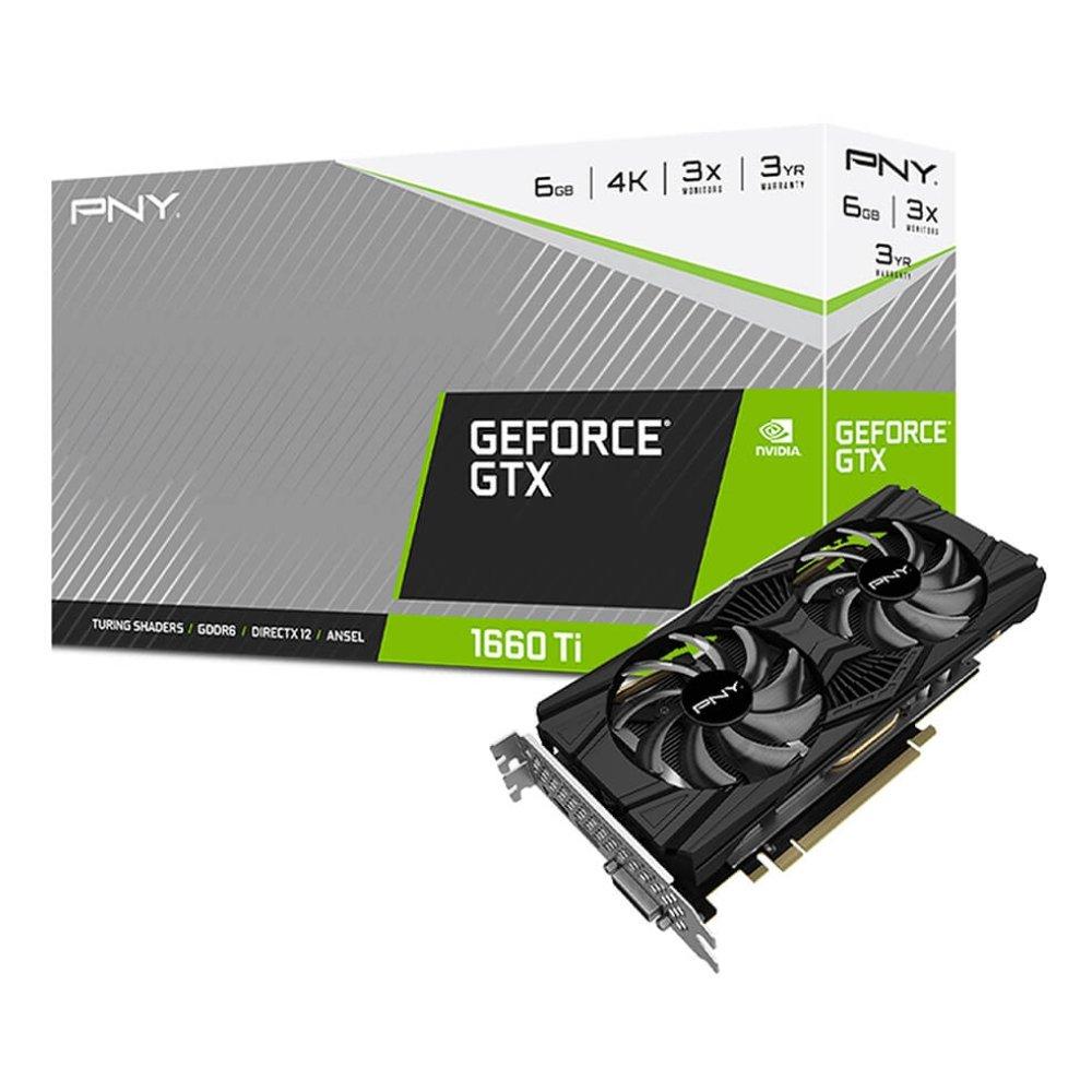 PNY GeForce GTX1660TI 6GB Gaming Graphics Card - Dual Fan