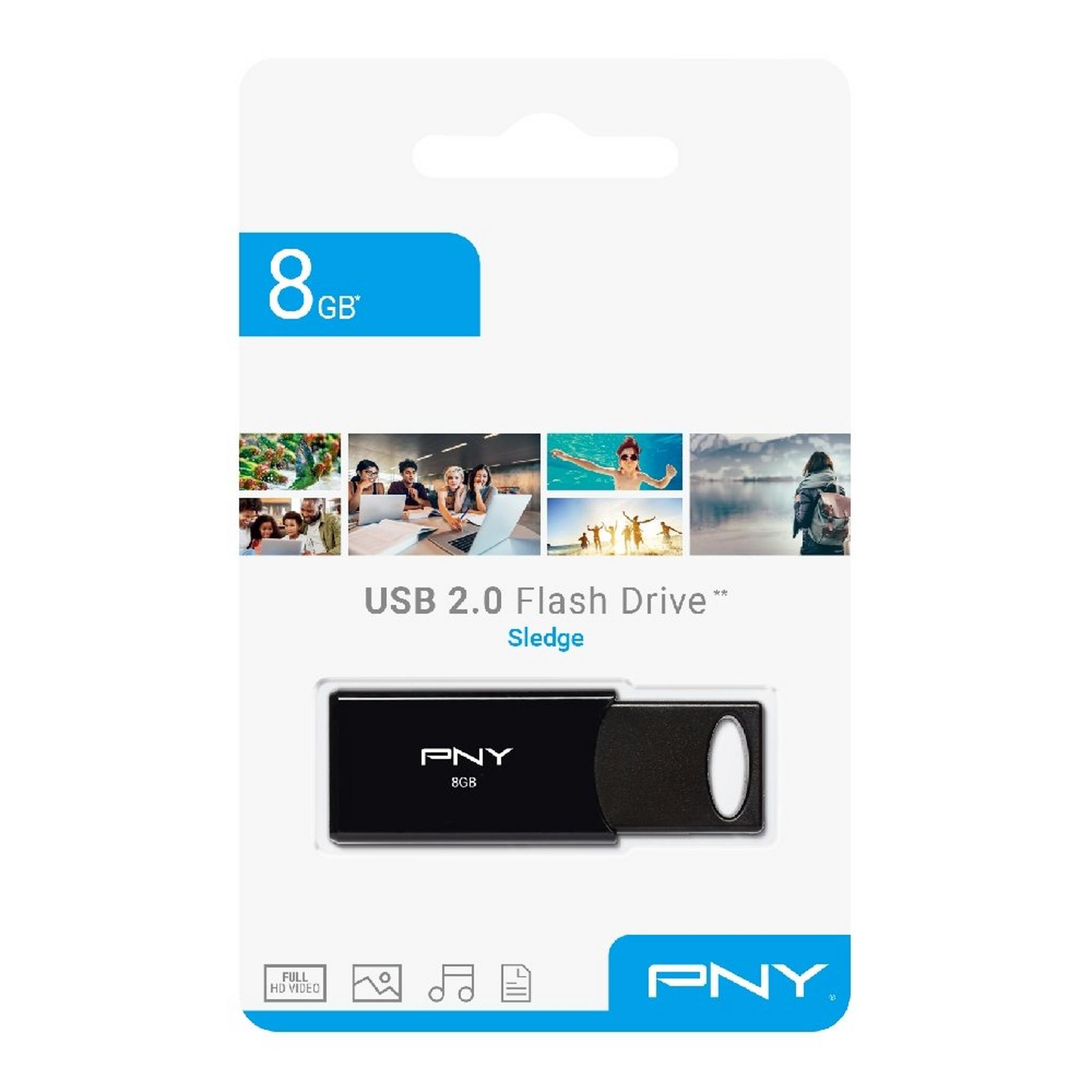 PNY Flash Drive Sledge USB 2.0 | 8GB