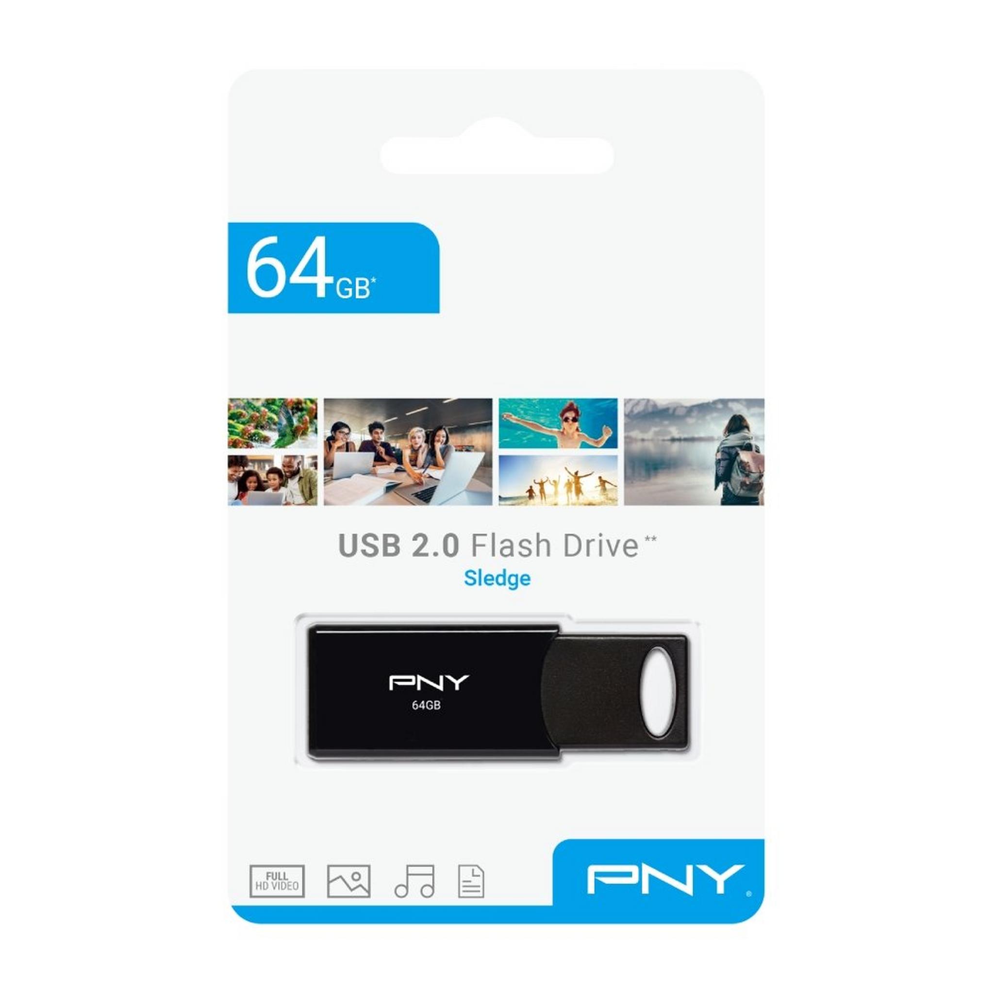 PNY Flash Drive Sledge USB 2.0 | 64GB