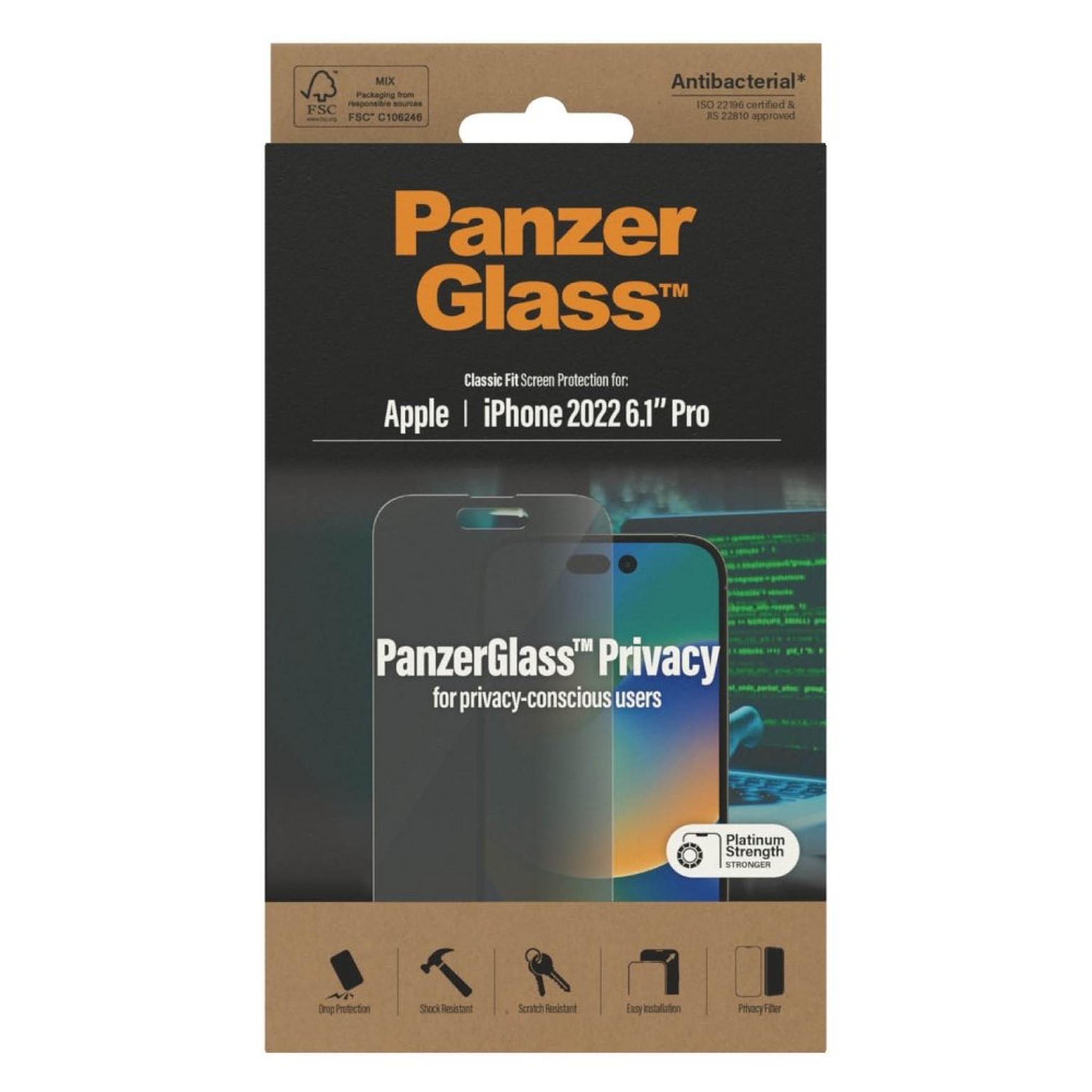Panzer Classic Fit iPhone 14 Pro 6.1 inch - Privacy