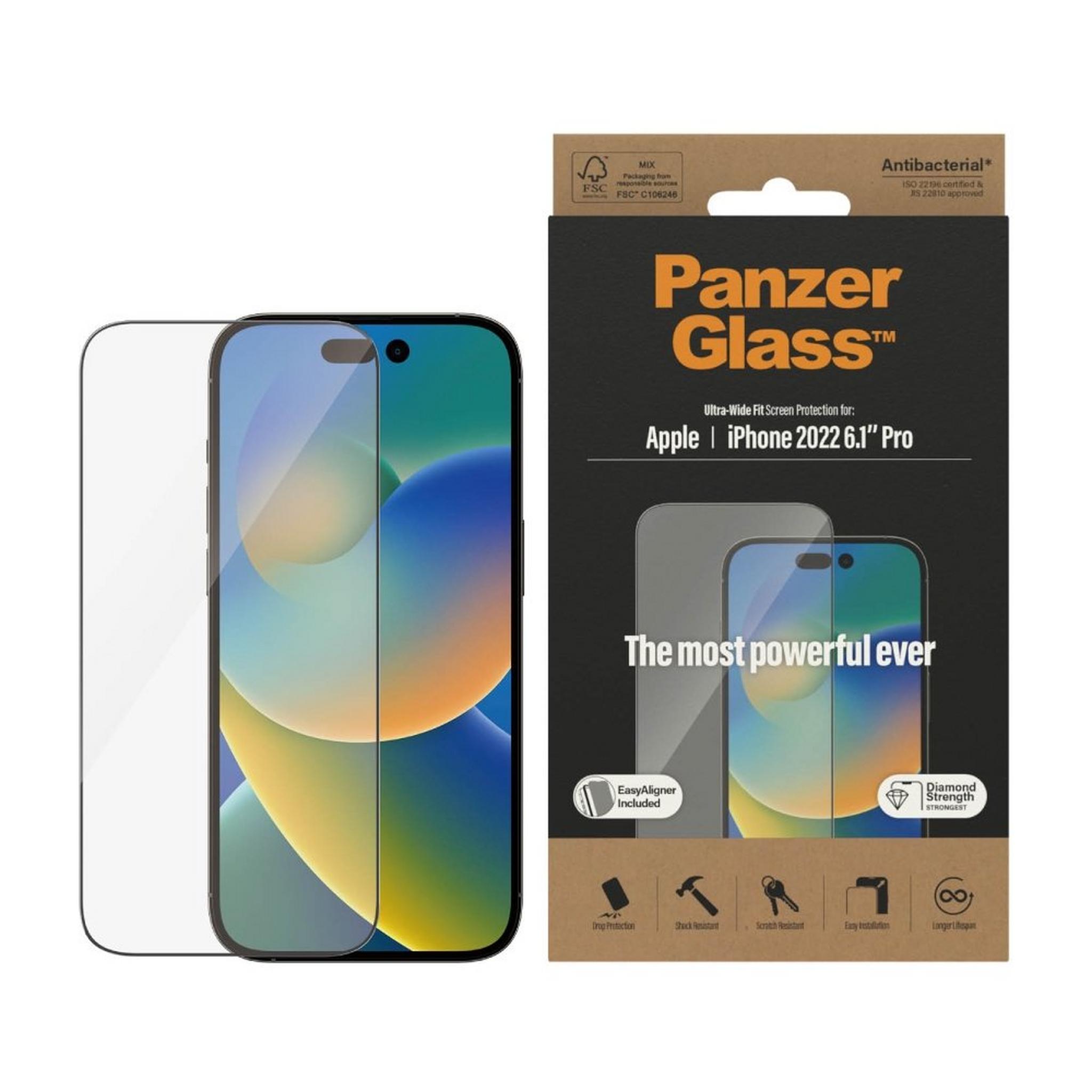 Panzer Screen Protector With Applicator iPhone 14 Pro 6.1 inch - Clear