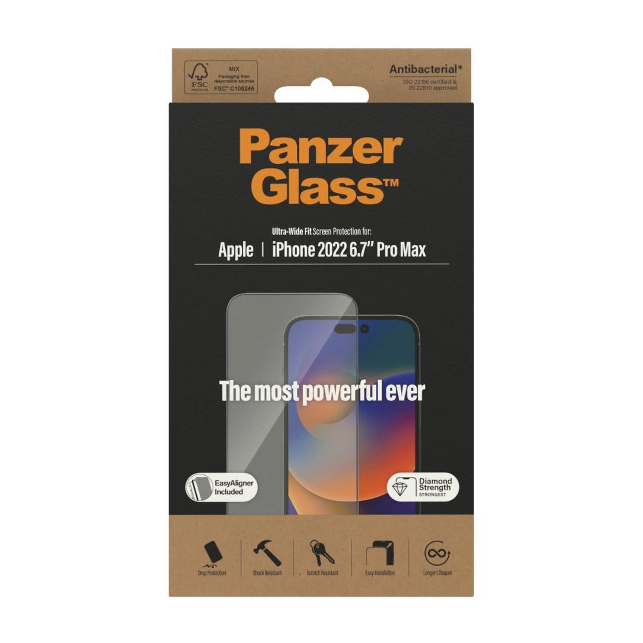 Panzer Screen Protector With Applicator iPhone 14 Pro Max - Clear