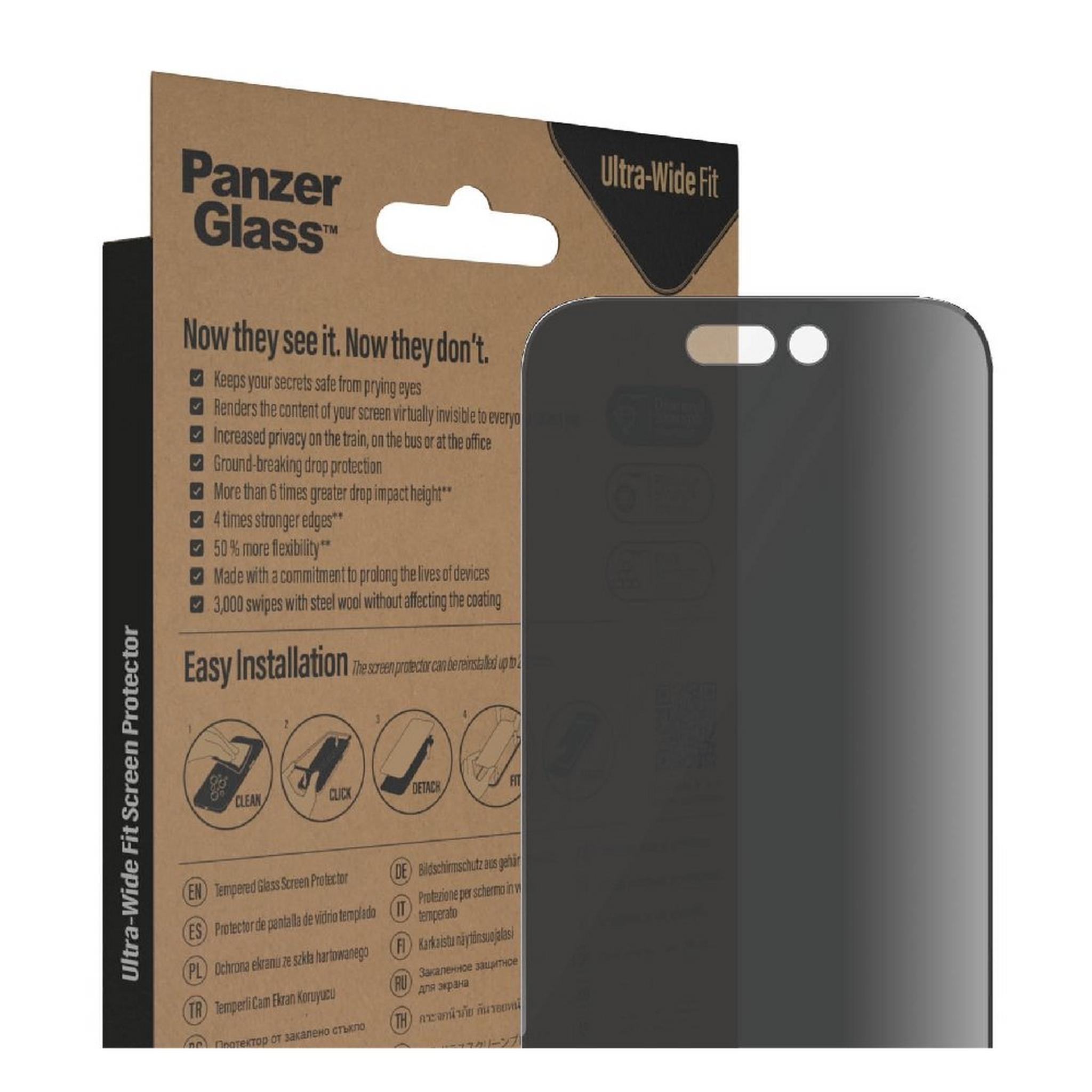 Panzer Screen Protector With Applicator iPhone 14 Pro 6.1 inch - Privacy