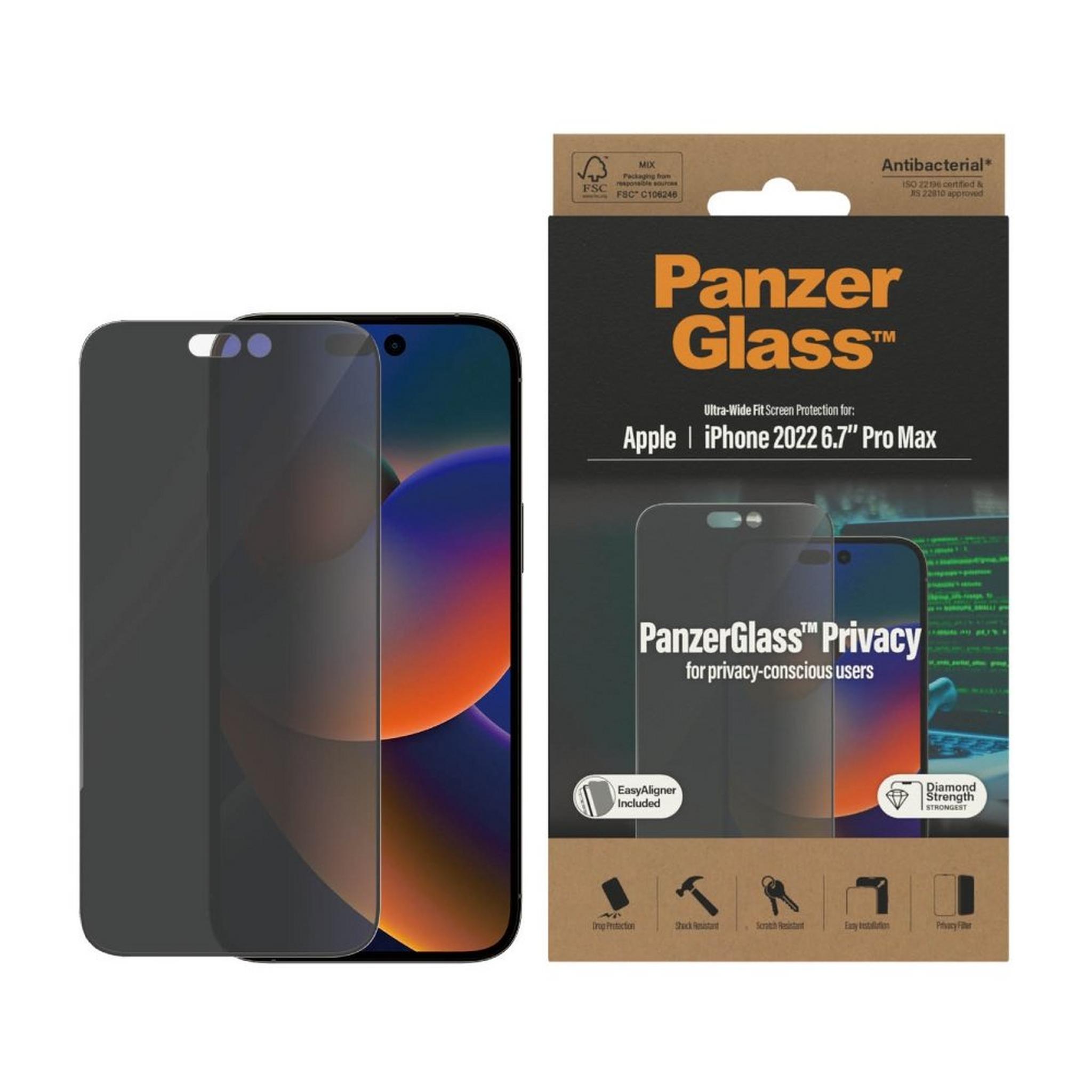 Panzer Screen Protector With Applicator iPhone 14 Pro Max - Privacy