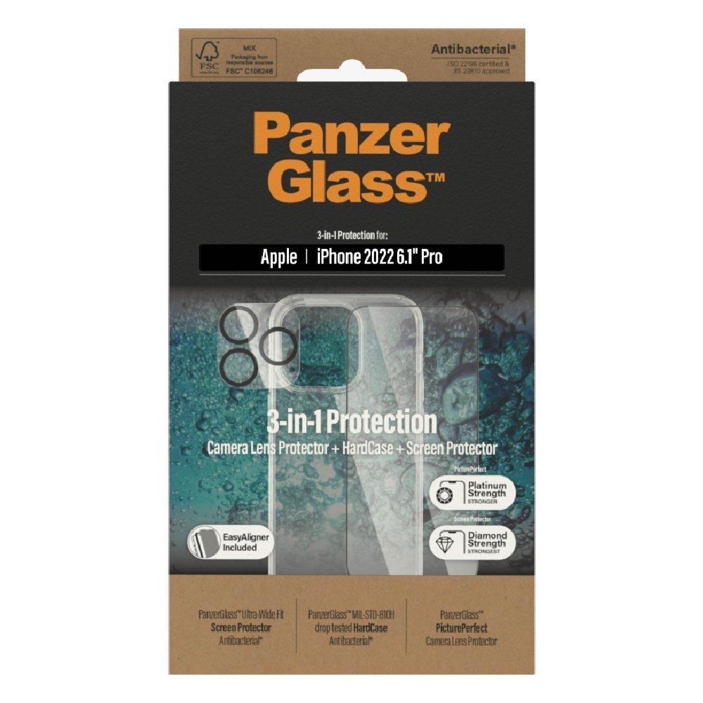 Panzer Bundle 3N1 iPhone 14 Pro 6.1 Inch - Clear