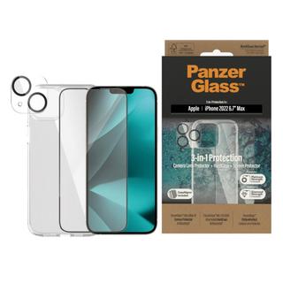 Buy Panzer bundle 3n1 iphone 14 plus 6. 7 inch - clear in Kuwait