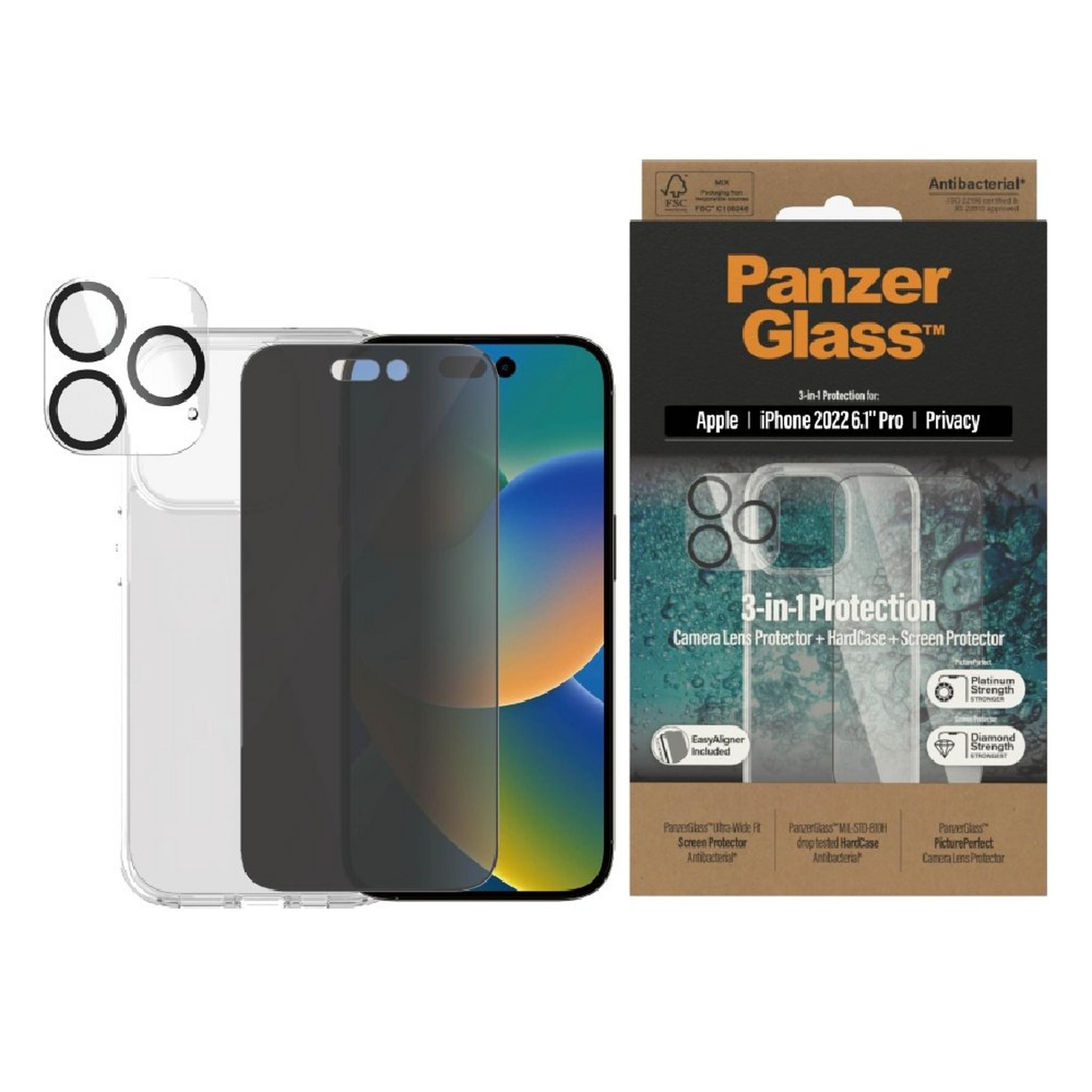 Panzer Bundle 3N1 iPhone 14 Pro 6.1 inch - Privacy