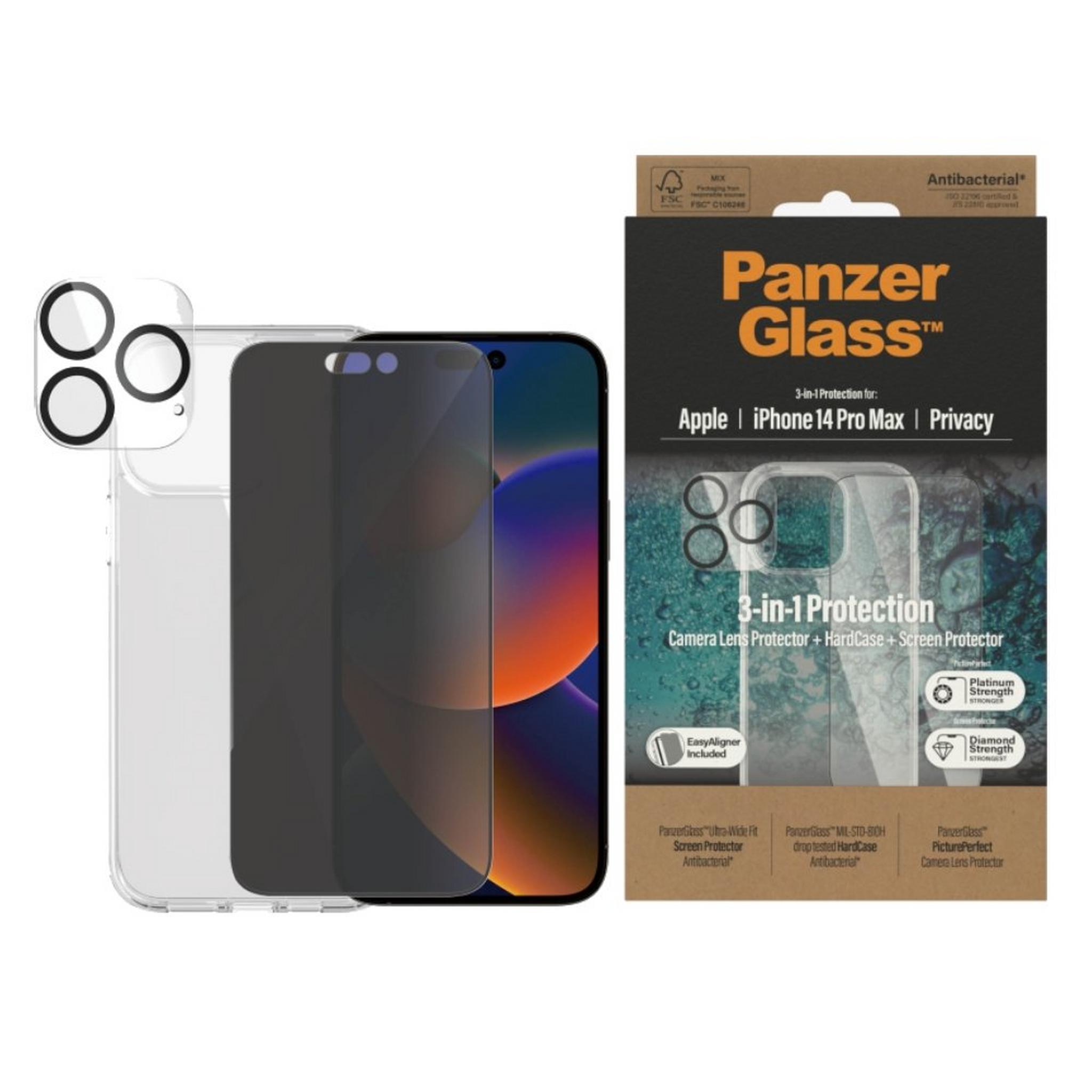 Panzer Bundle 3N1 iPhone 14 Pro Max - Privacy