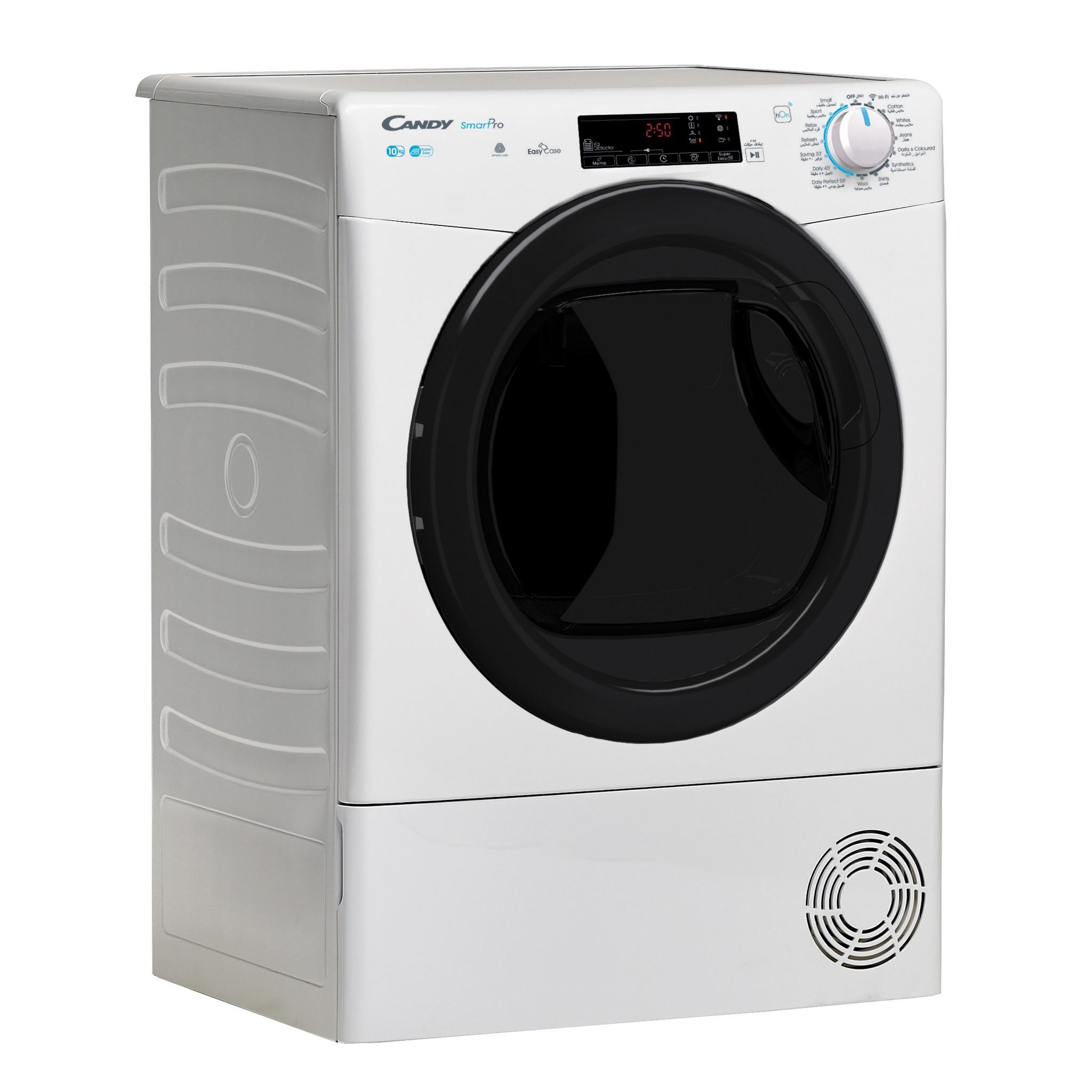 Candy 10kg Smart Pro Front Loading Condenser Dryer - White (CSOE C10TBE-19)