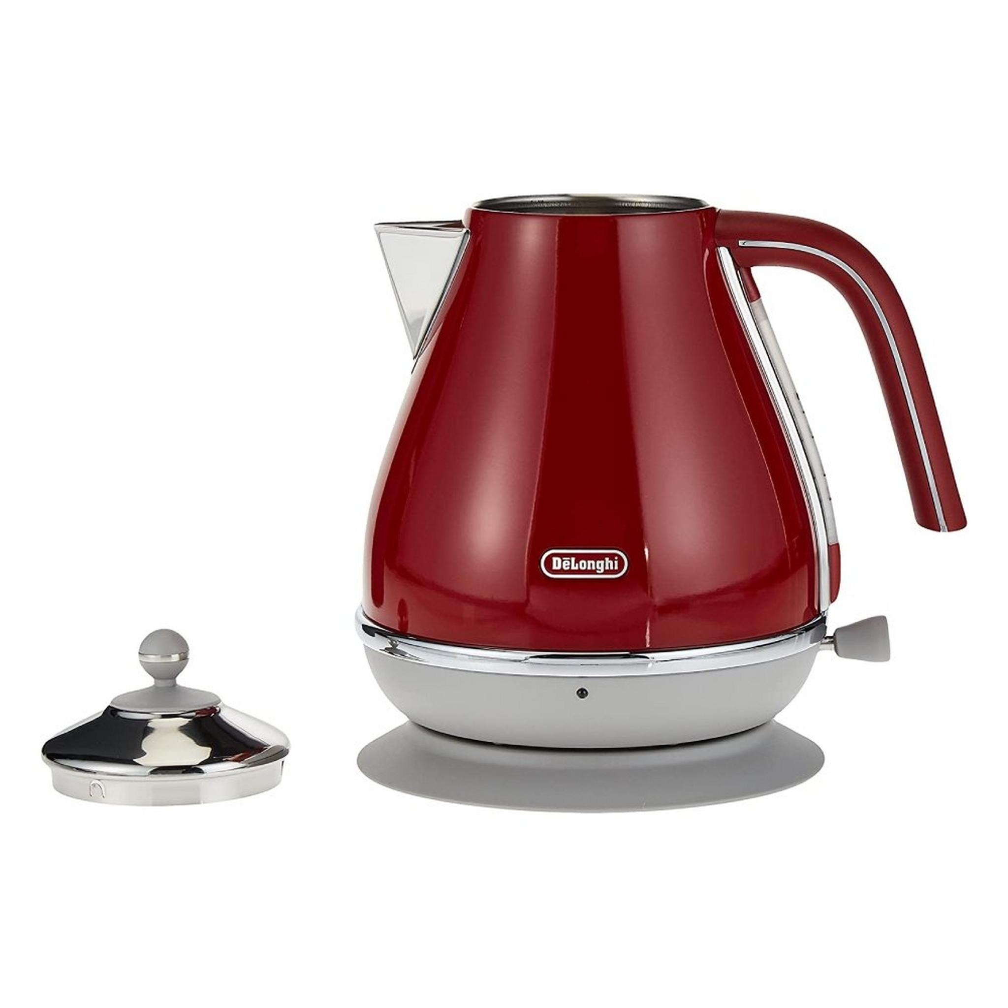 De'Longhi Icona Capitals Kettle,1.7 liters 3000W Red
