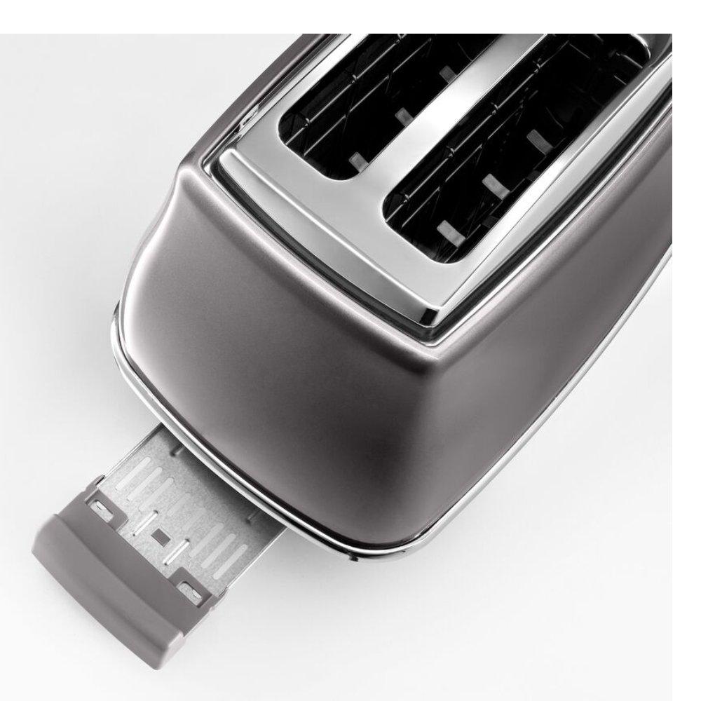 De'Longhi Icona Metallics Toaster 2 Slots Grey