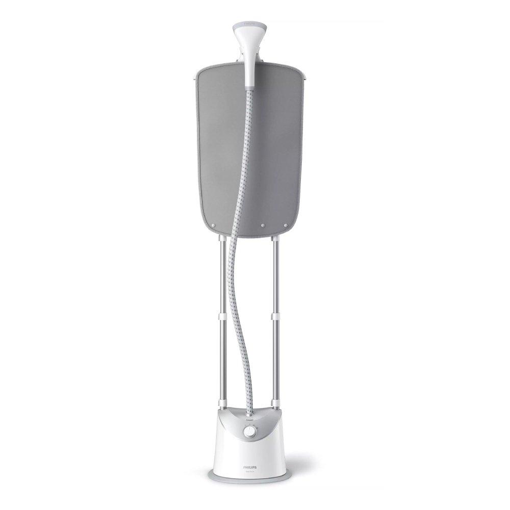 Buy Philips easy touch stand steamer, 1800w, 1. 4 liters, gc487/86 - white/grey in Saudi Arabia