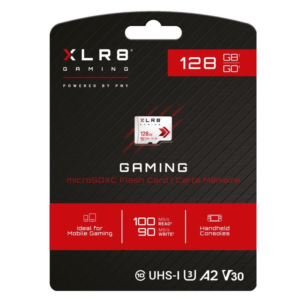 PNY XLR8 microSDXC Gaming Class 10 U3 V30 128GB