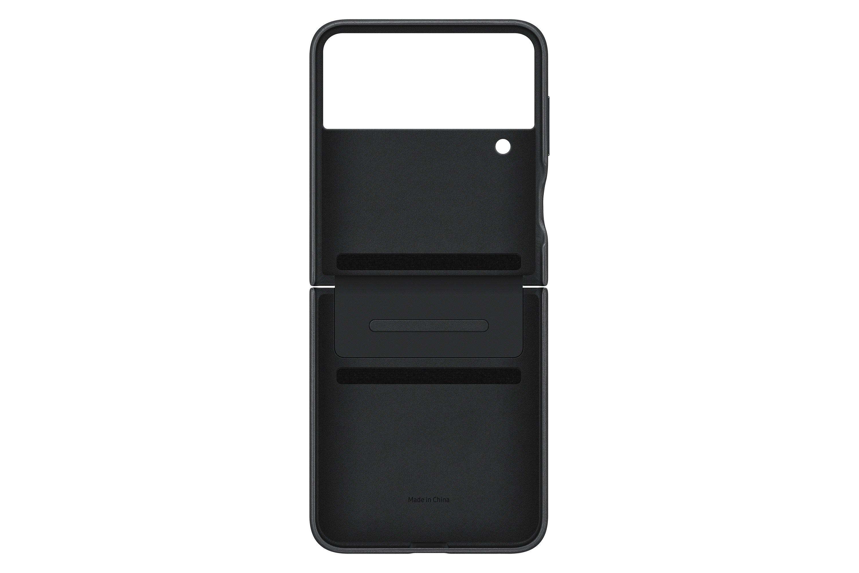 Samsung Galaxy Z Flip4 Flap Leather Cover - Black