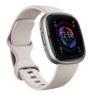 Buy Fitbit sense 2 smart watch - lunar white / platinum in Saudi Arabia