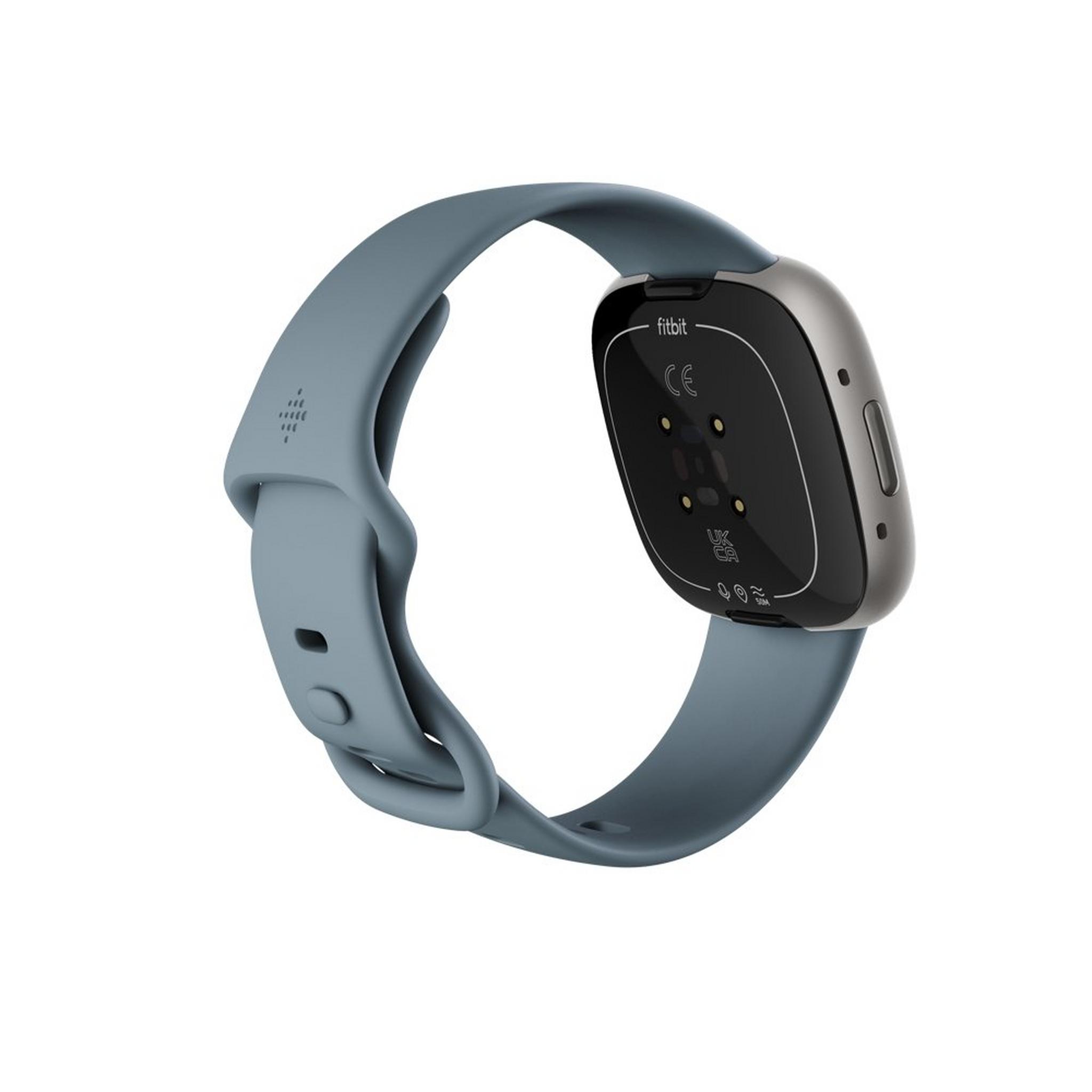 Fitbit Versa 4 Smart Watch - Waterfall Blue / Platinum