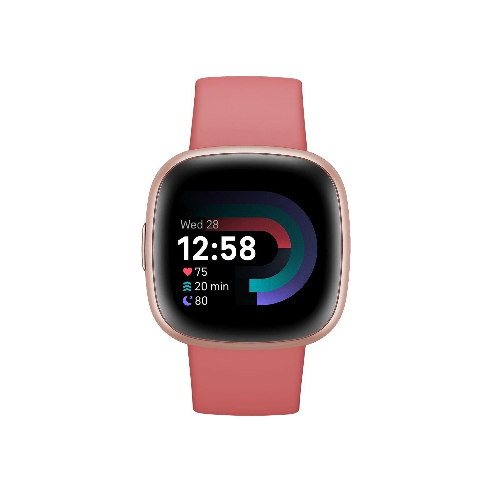 Fitbit Versa 4 Smart Watch - Pink Sand  /Copper Rose