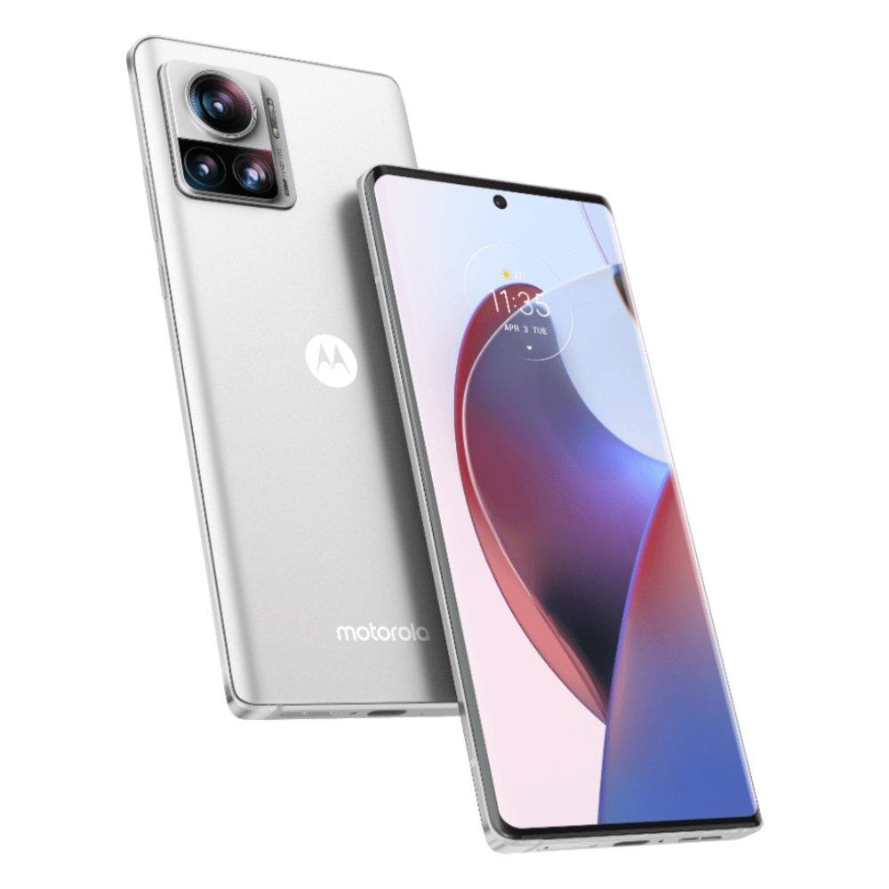 هاتف موتورولا ايدج 30 الترا بسعة 256 جيجابايت 5 جي - أبيض