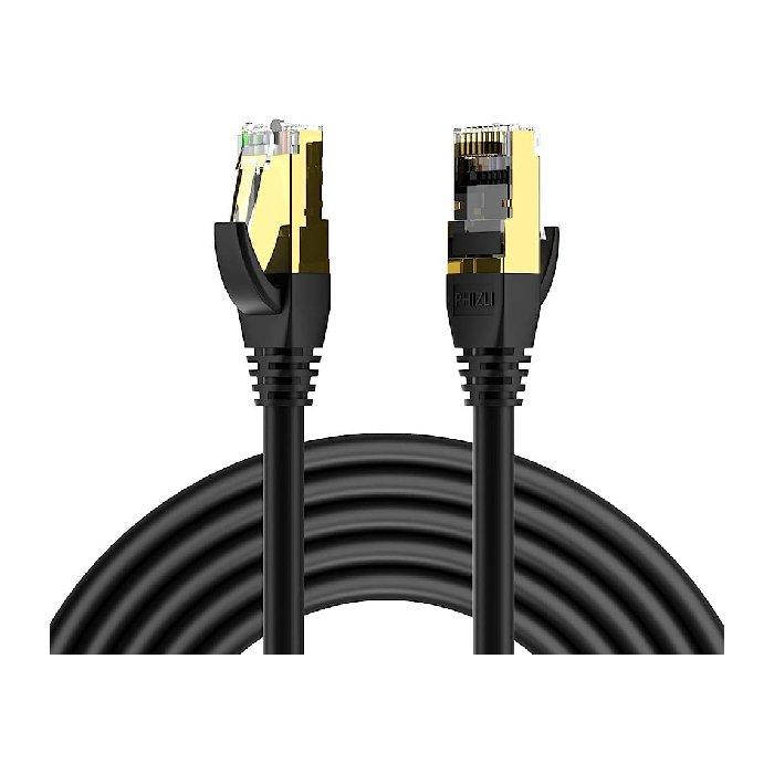 كابل شبكة نقل البيانات من هاما،بطول 1.5متر، CAT 8 ، 40 جيجابت / ثانية ، S / FTP محمي ، خالٍ من الهالوجين، 200692-HAMA  - أسود