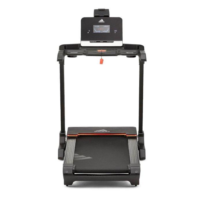 جهاز المشي الرياضي تي-19 من اديداس، بشاشة LCD مقاس 8 بوصات، AVUS-10421 - أسود