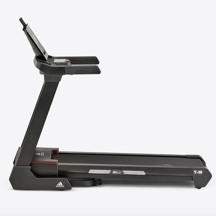 جهاز المشي الرياضي تي-19 من اديداس، بشاشة LCD مقاس 8 بوصات، AVUS-10421 - أسود