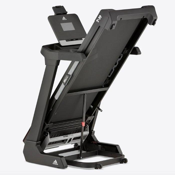 جهاز المشي الرياضي تي-19 من اديداس، بشاشة LCD مقاس 8 بوصات، AVUS-10421 - أسود