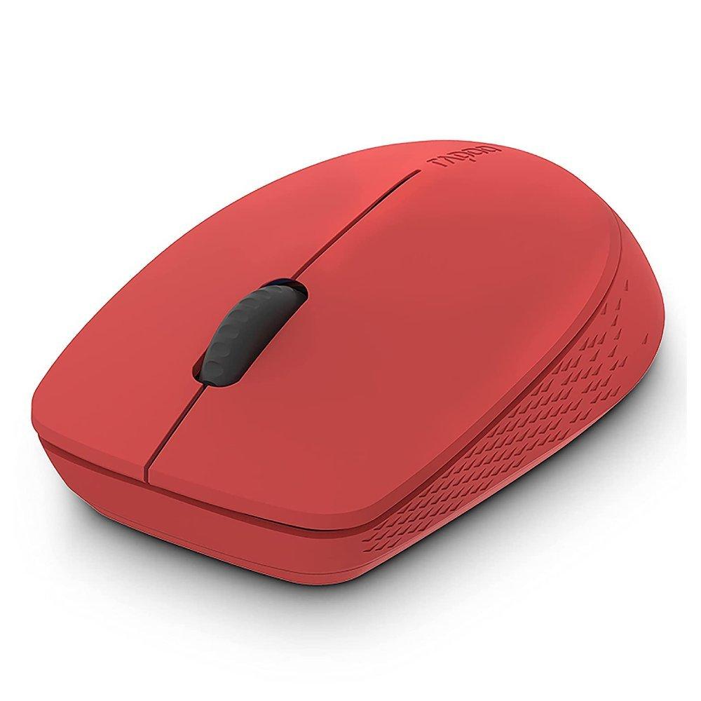 ماوس لاسلكي صامت متعدد الأوضاع رابو  M100 | أحمر