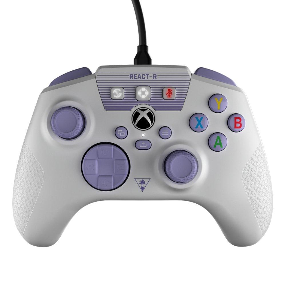 Buy Turtlebeach react-r wired controller - white/purple in Kuwait