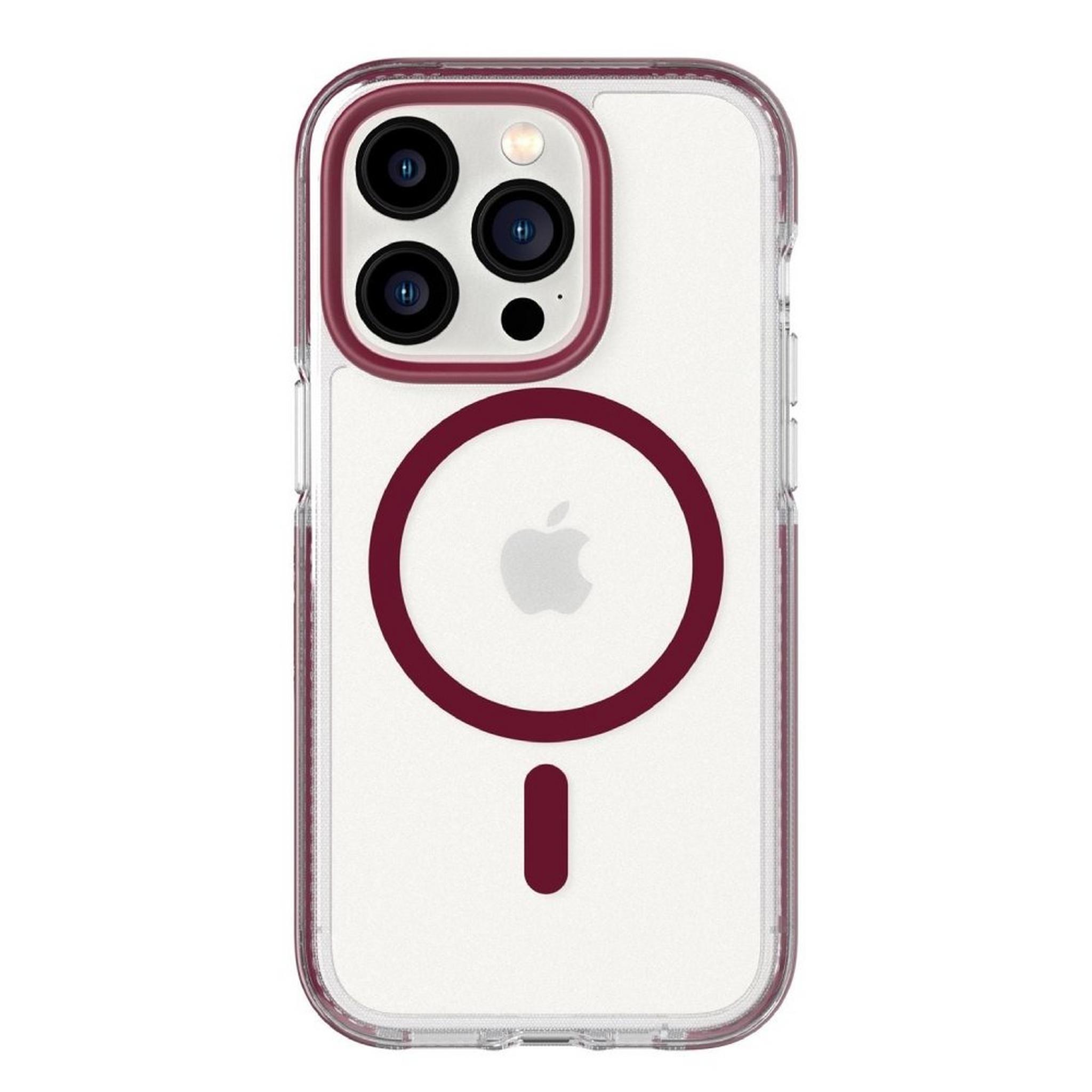 Tech21 EvoCrystal w/MagSafe Case for iPhone 14 Pro - Burgundy