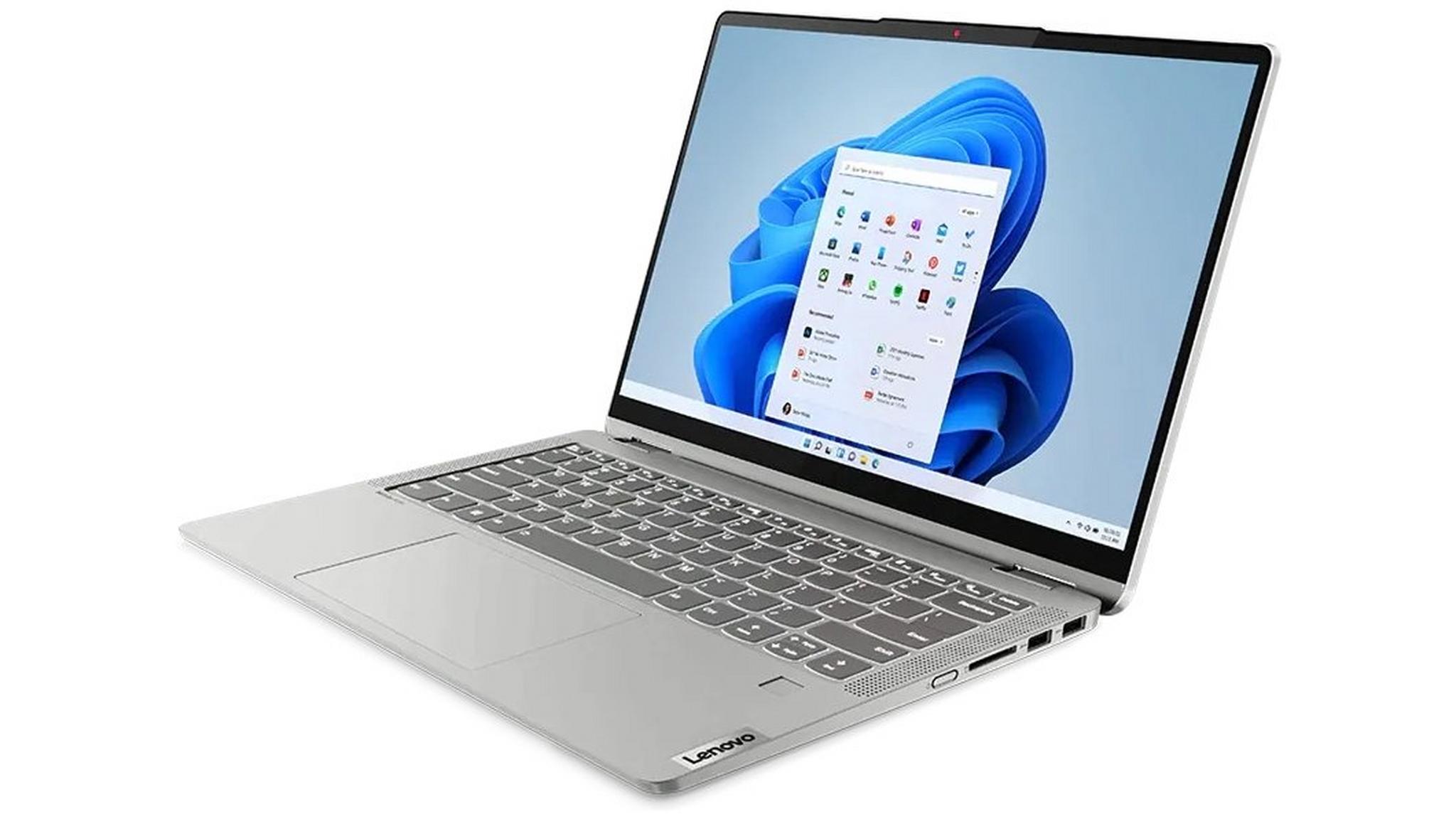 Lenovo Pavilion Flex 5 Convertible Laptop, Intel Core i3, 4GB RAM, 256GB SSD, 14-inch, Intel Ultra HD, Windows 11 Home, 82R70075AX - Grey