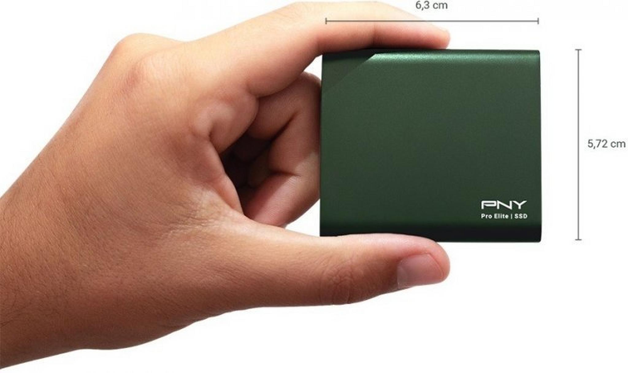PNY Pro Elite USB 3.2 Gen 2 500GB SSD - Green