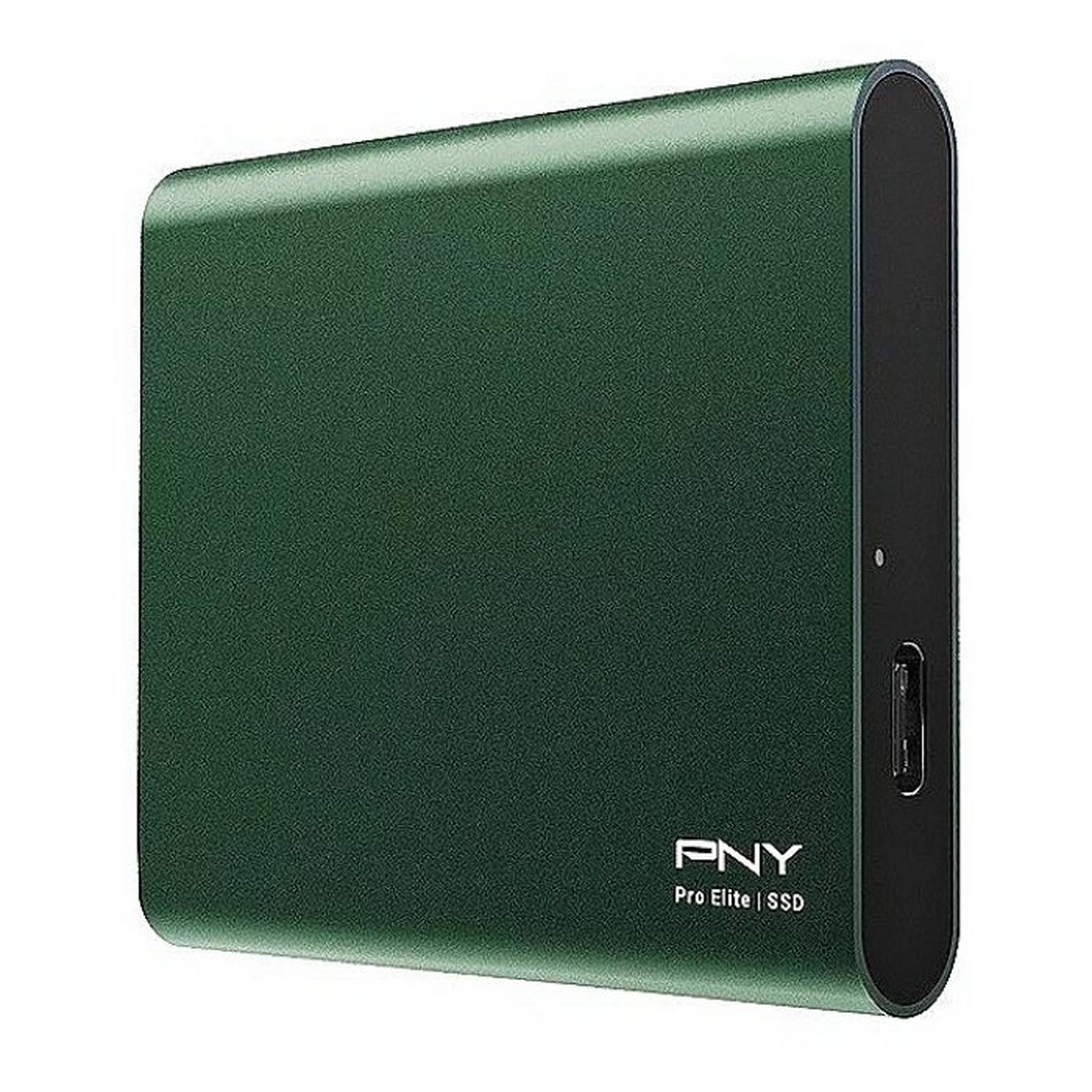 PNY Pro Elite USB 3.2 Gen 2 500GB SSD - Green