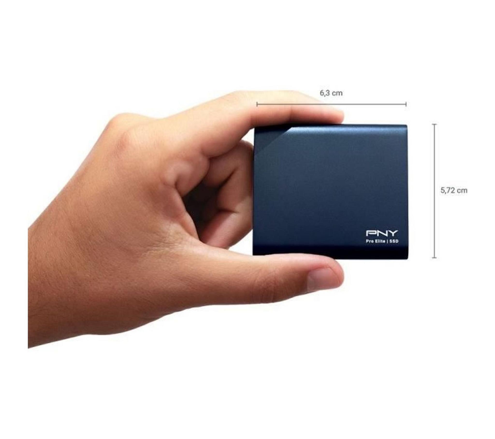PNY Pro Elite USB 3.2 Gen 2 500GB SSD - Blue