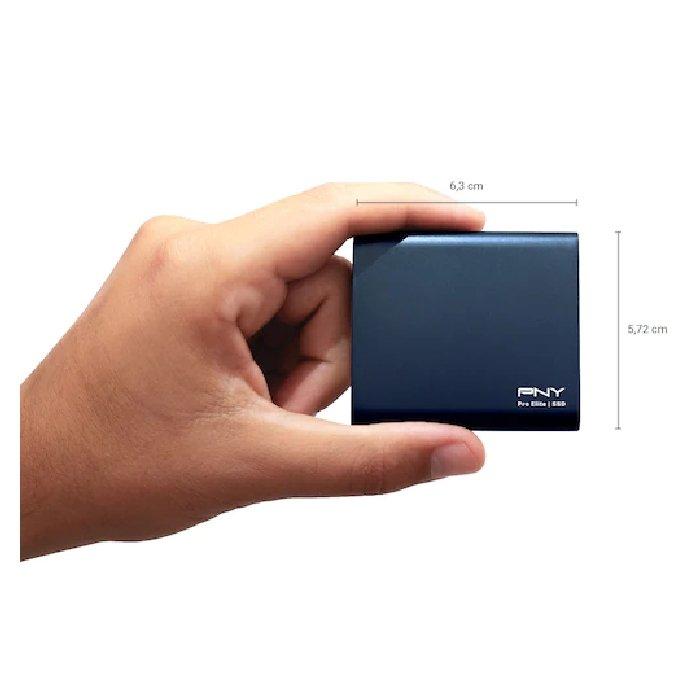 PNY Pro Elite SSD, USB 3.2 Gen2, 1 TB, PSD0CS2060NB - Blue