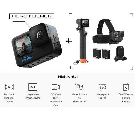 GoPro HERO11 Black + Accessories Bundle