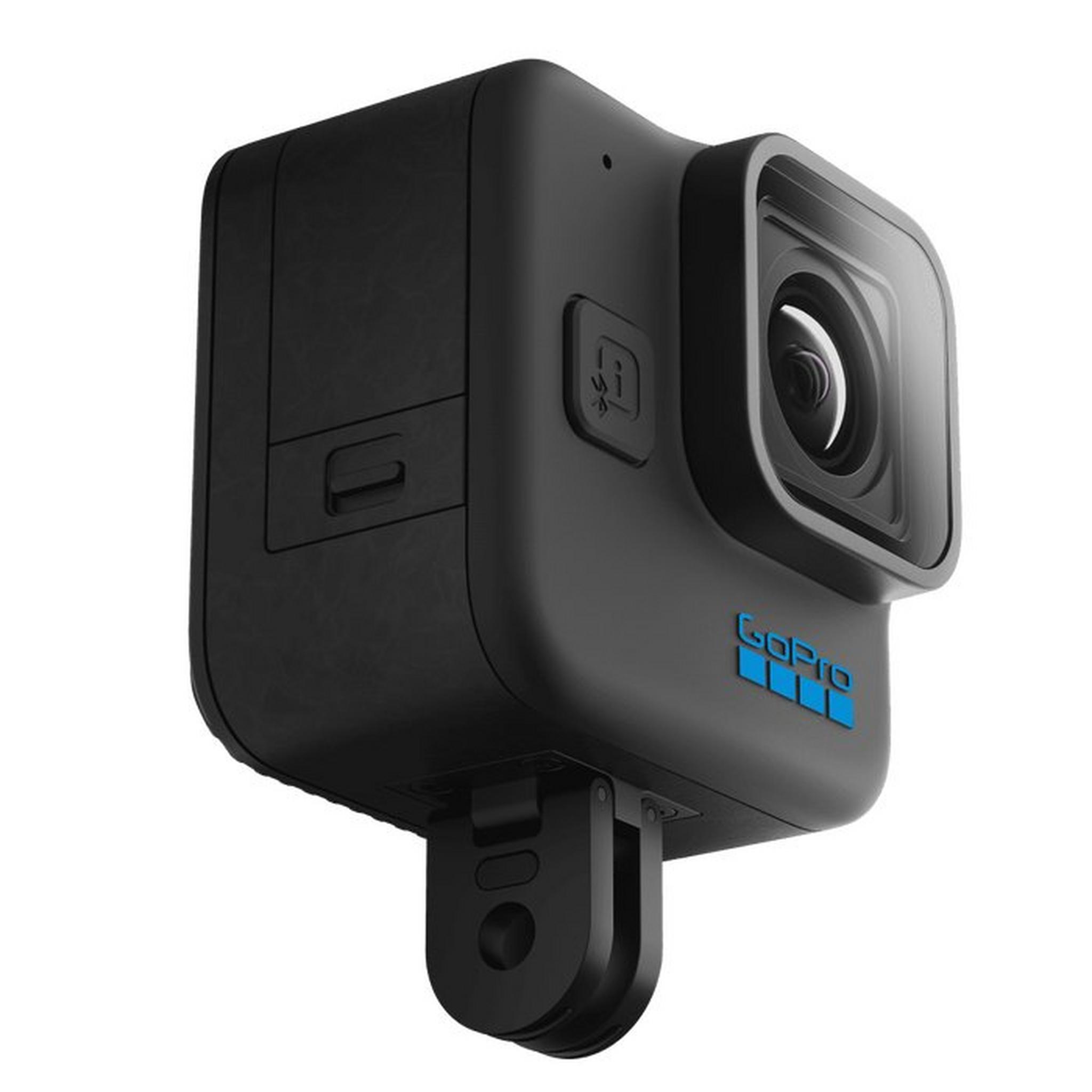 كاميرا حركة هيرو11 مدمجة صغيرة من جو برو، بدقة تصل الى 27ميجابيكسل، ودقة فيديو 5.3كيه - أسود